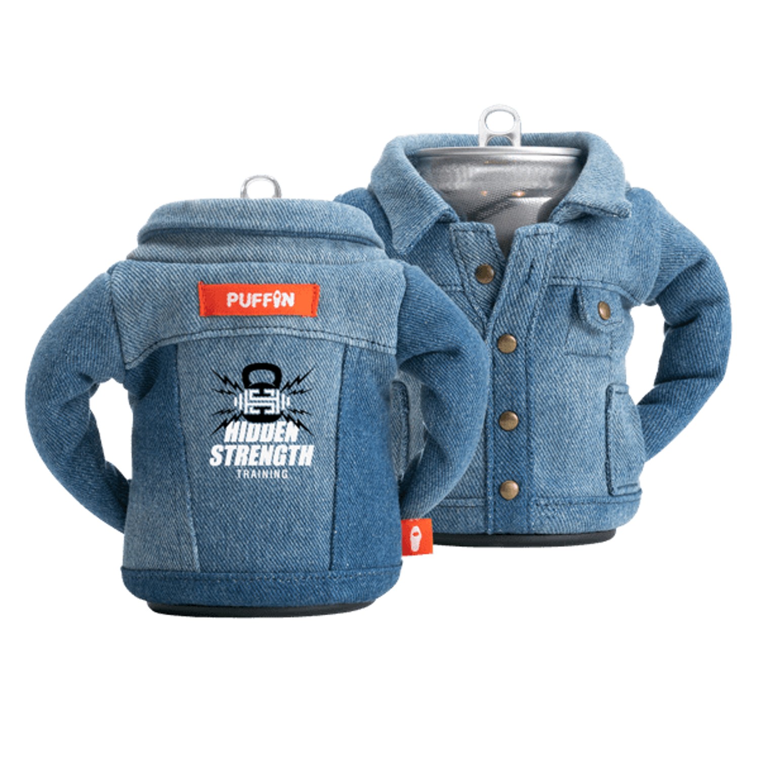 The Denim Can Cooler, By Puffin Drinkwear