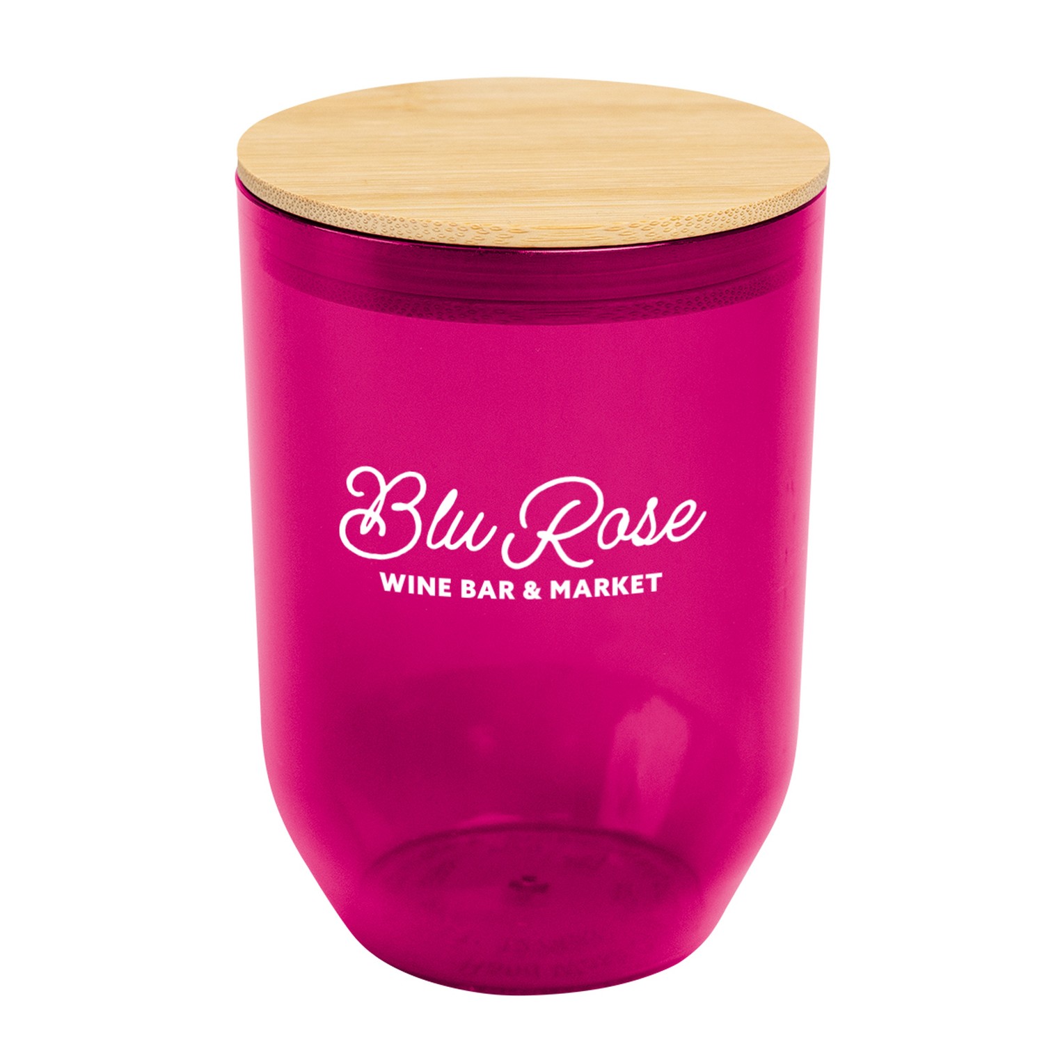 12 Oz. Montrose rPET Wine Tumbler With Bamboo Lid