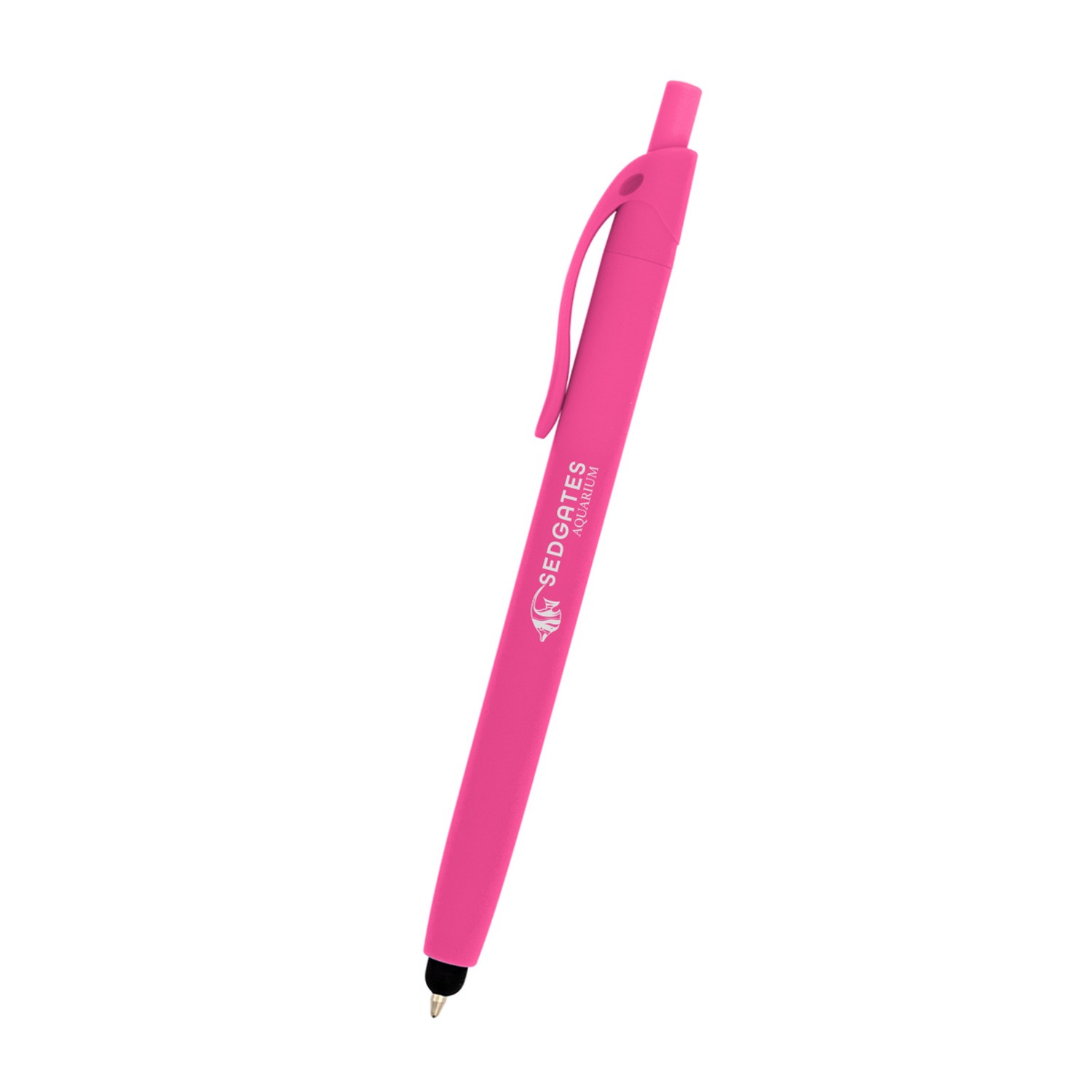 Zinnia Rubberized Pen With Stylus