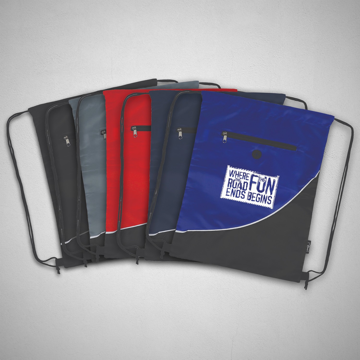 Eco-Friendly RPET Drawstring Bag With Mesh