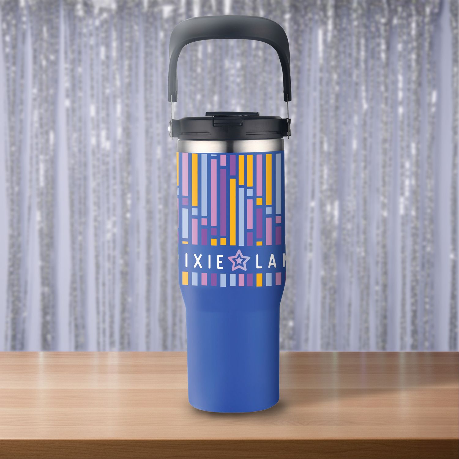 30 oz Double Wall Tumbler With Flip Straw And Ergonomic Handle